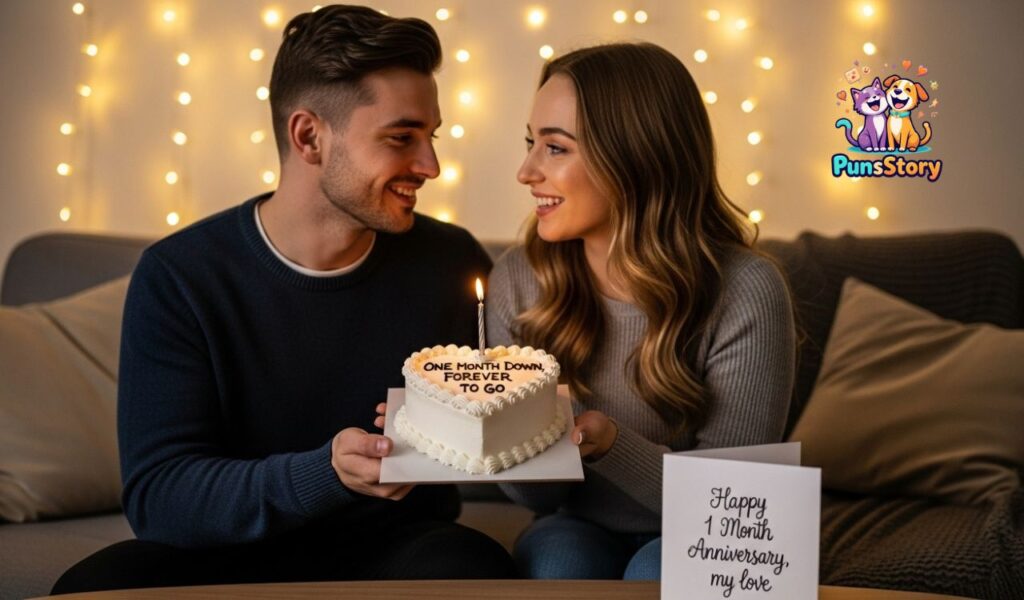 1 Month Anniversary Short Captions for Boyfriend