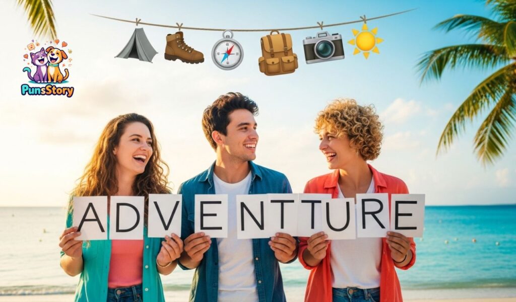 3 Friends Caption One Word with Emojis