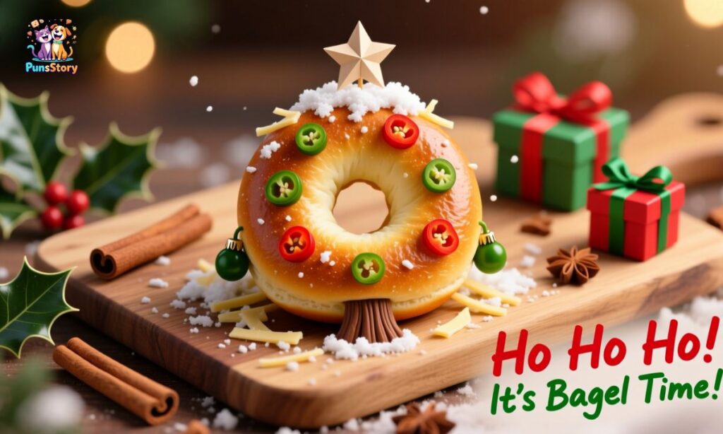 Bagel Christmas Puns