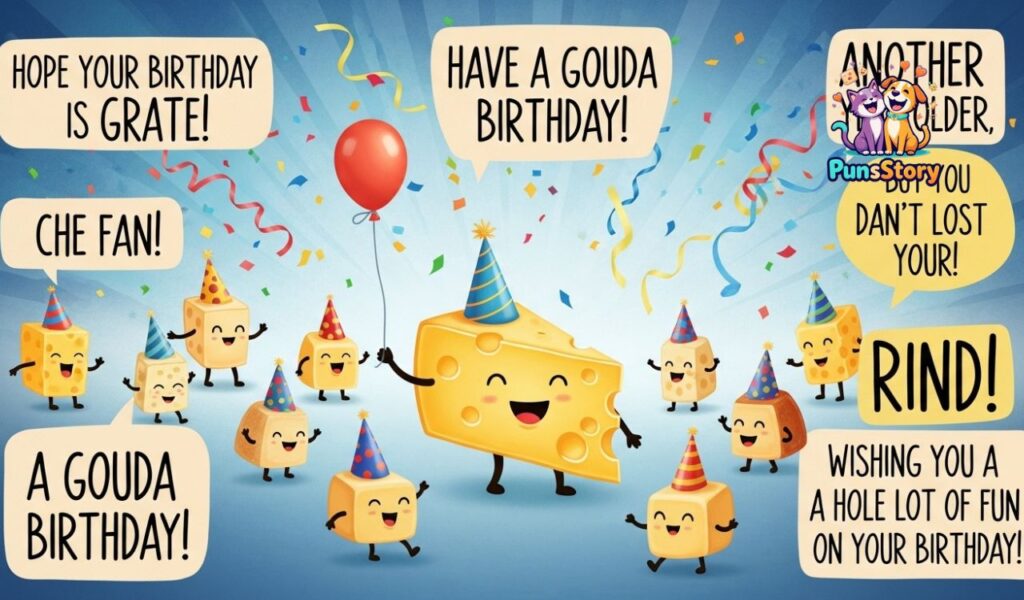 Cheese Birthday Puns to Celebrate with a Smile