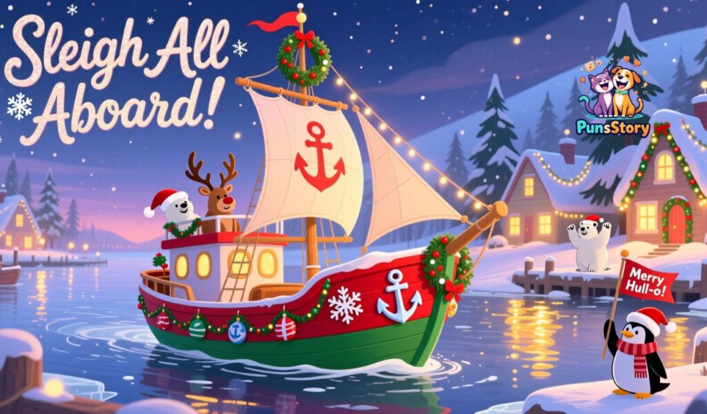 Christmas Boat Puns to Spread Holiday Cheer