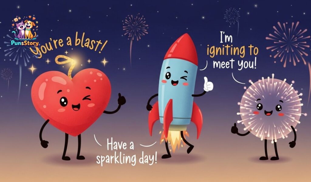 Cute Firework Puns That Light Up Hearts