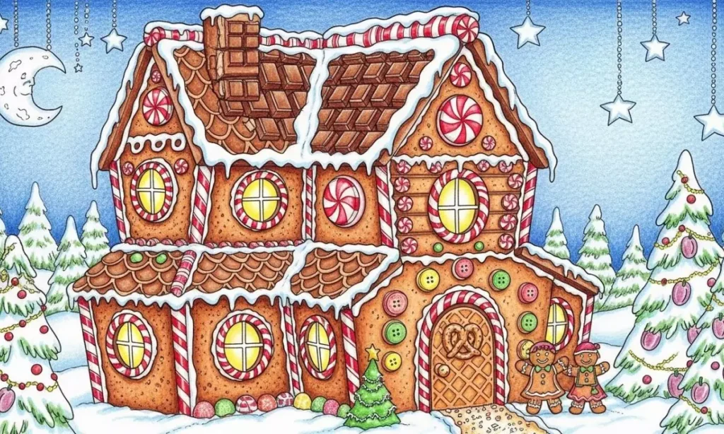 Gingerbread House Drawing Ideas