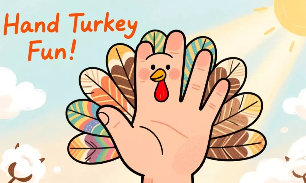 Hand Turkey Drawing Ideas