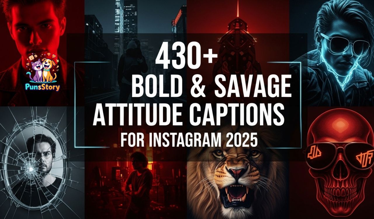 430+ Bold & Savage Attitude Captions for Instagram 2025
