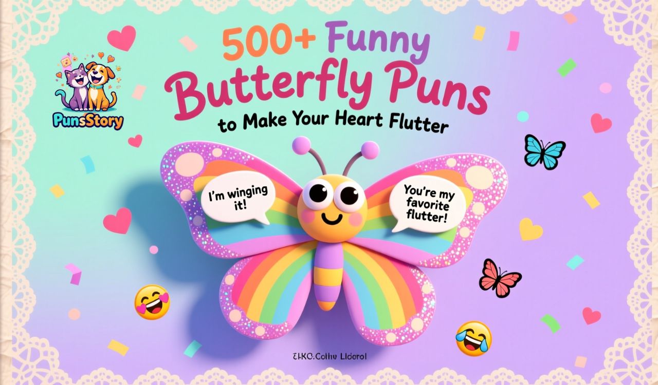 500+ Funny Butterfly Puns to Make Your Heart Flutter