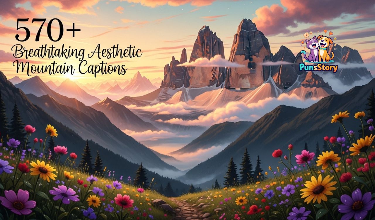 570+ Breathtaking Aesthetic Mountain Captions