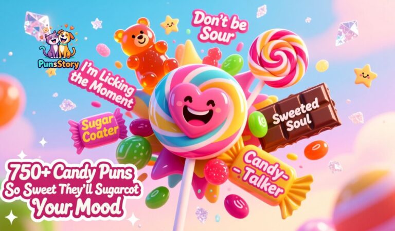 750+ Candy Puns So Sweet They’ll Sugarcoat Your Mood