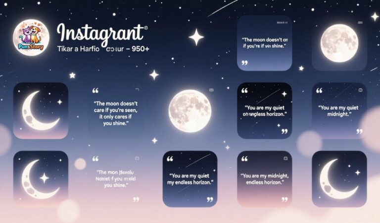 950+ Moon Captions for Instagram Stunning Lunar Quotes