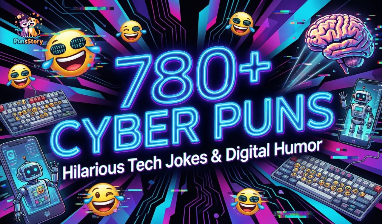 780+ Cyber Puns Hilarious Tech Jokes & Digital Humor