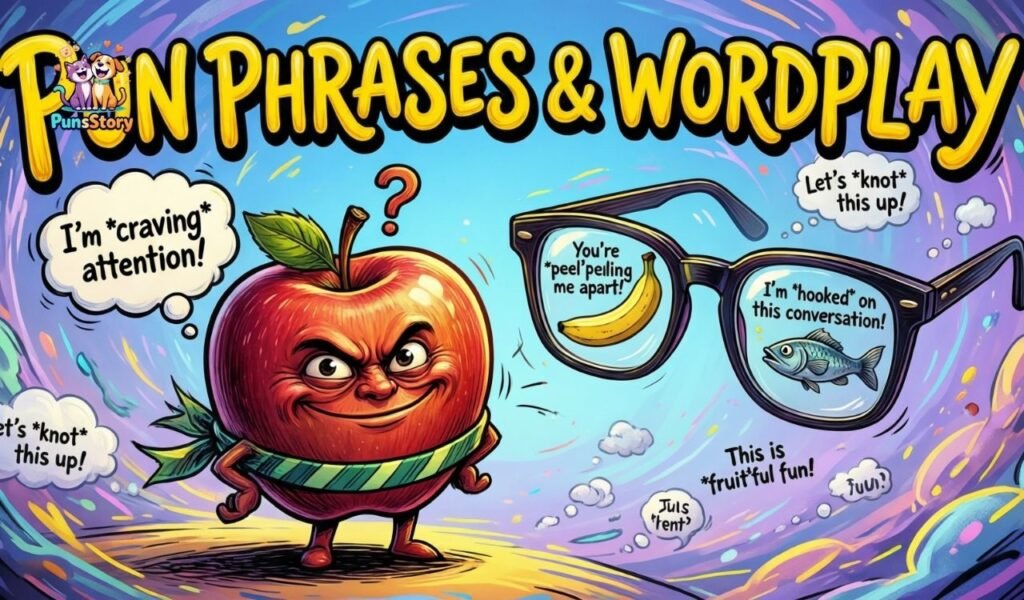 Pun phrases and wordplay